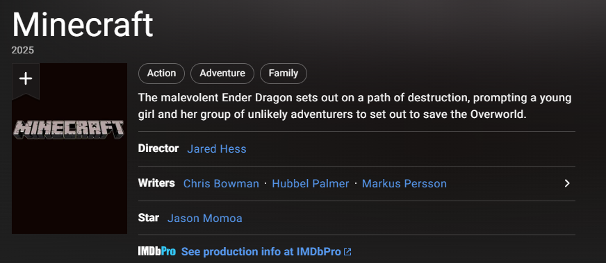 Live Action Minecraft Filminin Çekimleri Başlıyor! Live Action Minecraft Filminin Çekimleri Başlıyor!